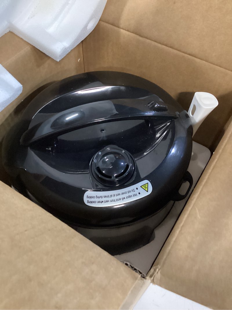 Condition photo showing Good Condition for Electric Rice Cooker with One Touch for Asian Japanese Sushi Rice, 5-Cup Uncooked with Stainless Steel Inner Pot, Removable Inner Cover and Steamer, Silver