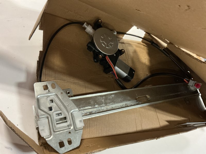 Condition photo showing As Is for findauto 748-131 front left driver side power window regulator with motor fit for 2003 2004 2005 2006 2007 2008 2009 2010 2011 for honda element 2003-2011 for honda element front left