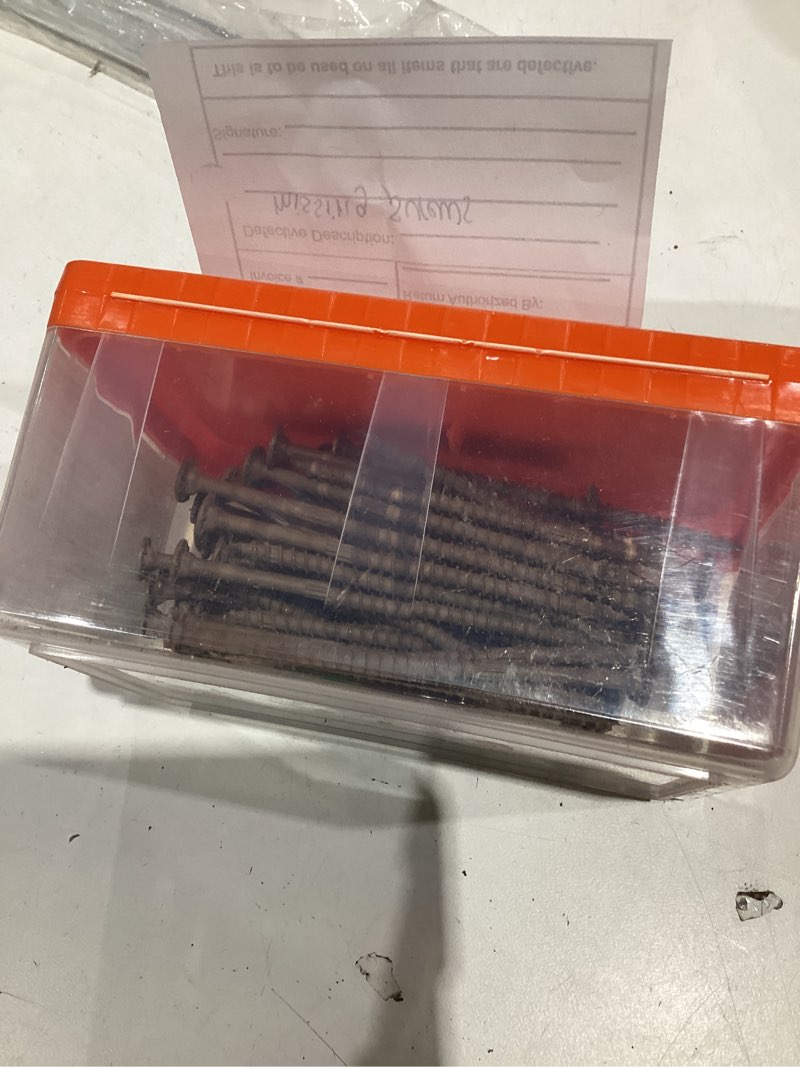 Condition photo showing Good Condition for simpson strong-tie #12 x 4-in zinc-plated strong-drive sdws framing exterior wood screws (50-per box)