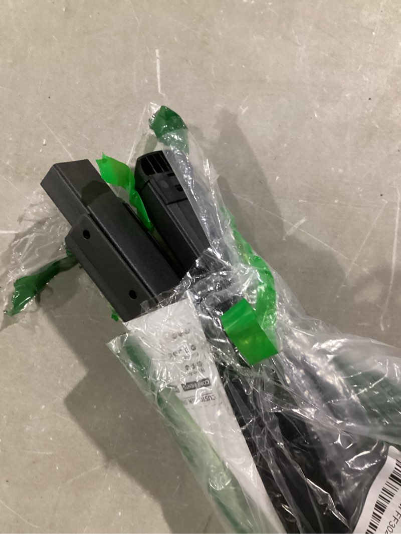 Condition photo showing As Is for Rfiver Table Top TV Stand with Height Adjustable TV Legs, TV Stands Base with Cable Management for Most 37 to 86 Inch Flat or Curved TVs, Steel TV Feet Holds up to 150 lbs, Max VESA 800x600mm, Black