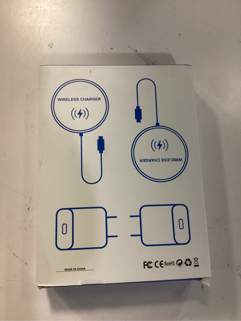 Condition photo showing New/Like New for [apple mfi certified] apple magsafe charger 15w magnetic wireless charger iphone wireless charging pad 6ft magnetic charger for iphone 17 16 15 14 13 12 11 pro max plus/airpods 2 3 4 pro 2 3 [2 pack]