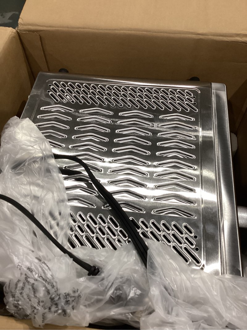 Condition photo showing As Is for similar )))toaster oven liners for bottom of oven (4 pack) reusable non-stick heat resistant toaster liners, compatible with breville, cuisinart, black & decker, dash, and more - air fryer liners 12\"x12\" (black) 4 pack black