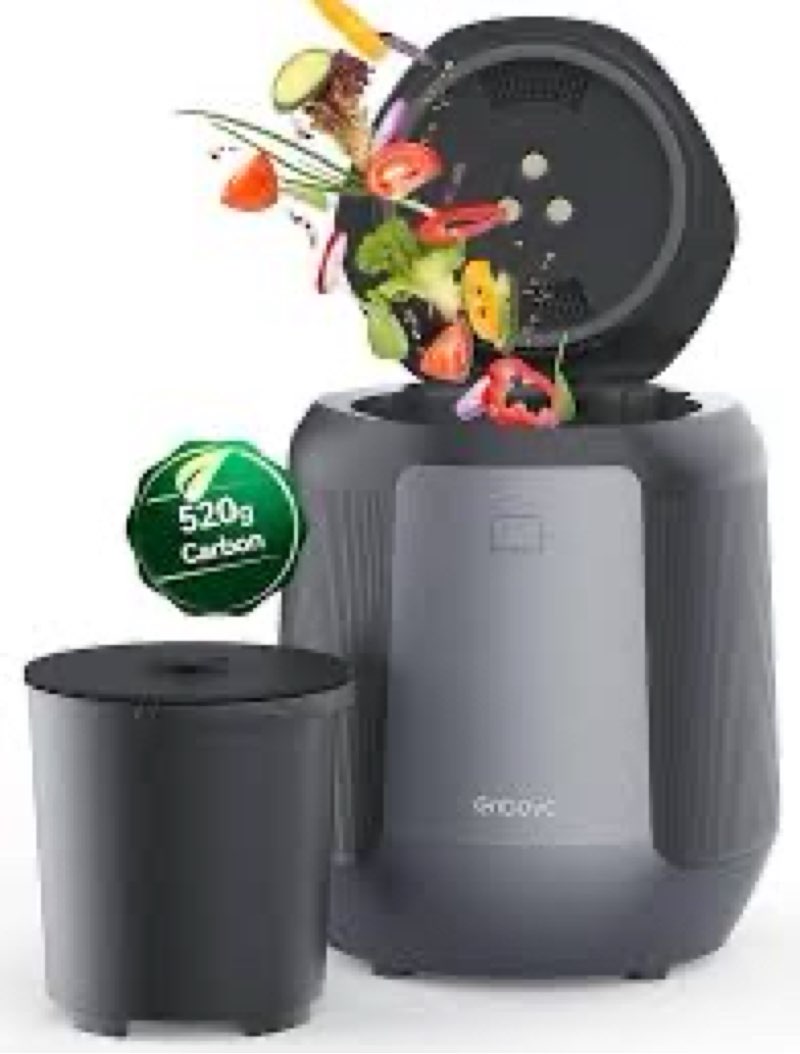 Enboya Electric Kitchen Composter 4.2L Large Capacity Food Waste Composter, Odor-Free & Quiet Counte