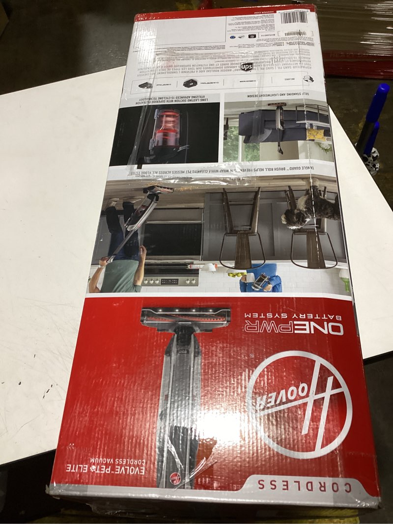 Condition photo showing Good Condition for Hoover ONEPWR Evolve Pet Elite Cordless Vacuum Cleaner, Lightweight Stick Vac, Small Upright Vacuum Cleaner, Ideal for Pet Hair, XL Dirt Cup Capacity, Cordless Vacuum Cleaners for Home Use