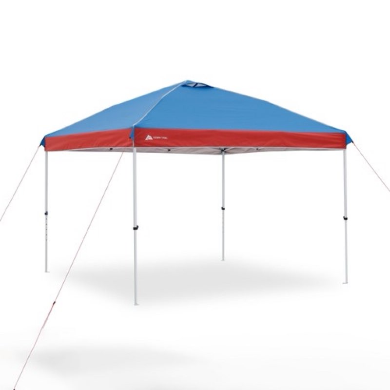 ozark trail 31127 10'x10' instant pop up canopy tent, simple push setup, steel