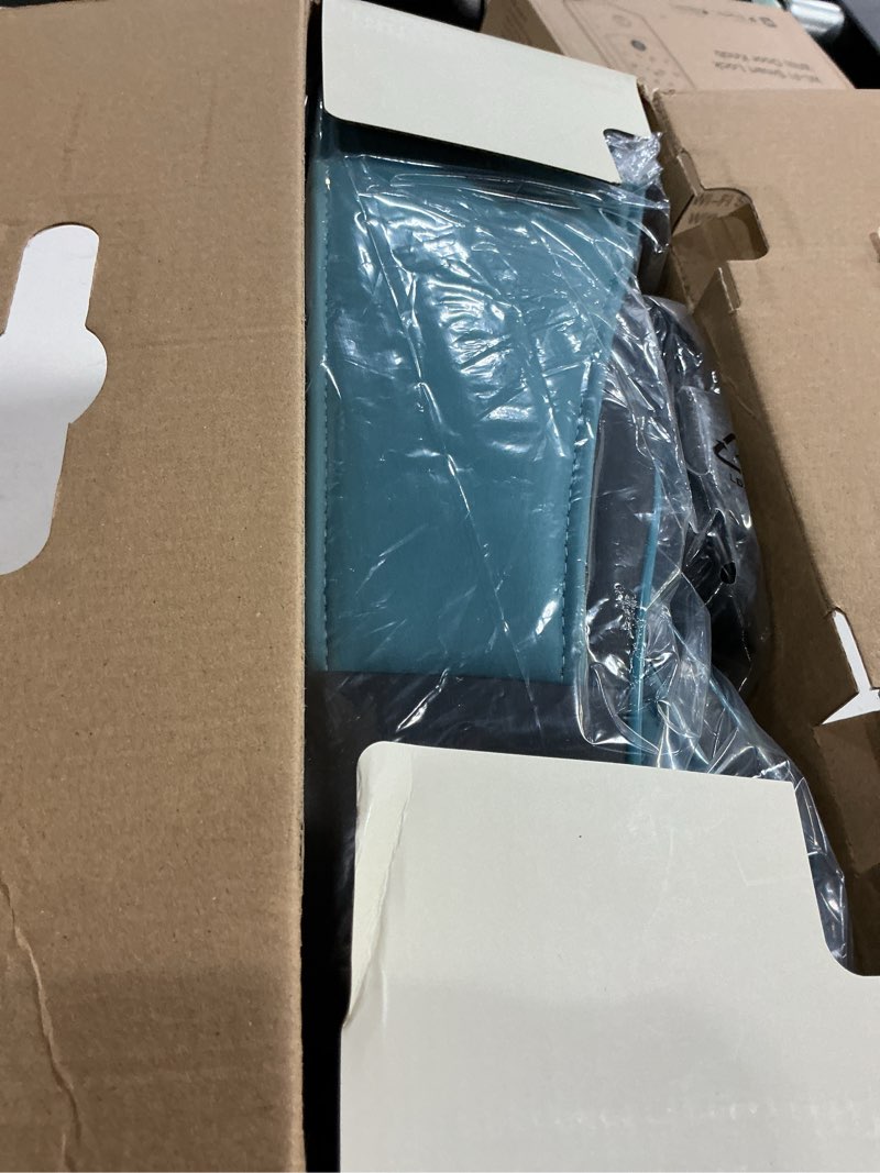 Condition photo showing New/Like New for invospa shiatsu neck and back massager with heat - deep kneading pillow for massage - electric full body massager blue