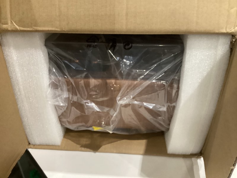 Condition photo showing New/Like New for Bluetooth Record Player, Vintage 3-Speed Turntable with Dual Treble and Bass Speakers, USB to PC Recording, Phono Preamp, RCA Output, Brown Wood Vinyl LP Player for Home & Gifts