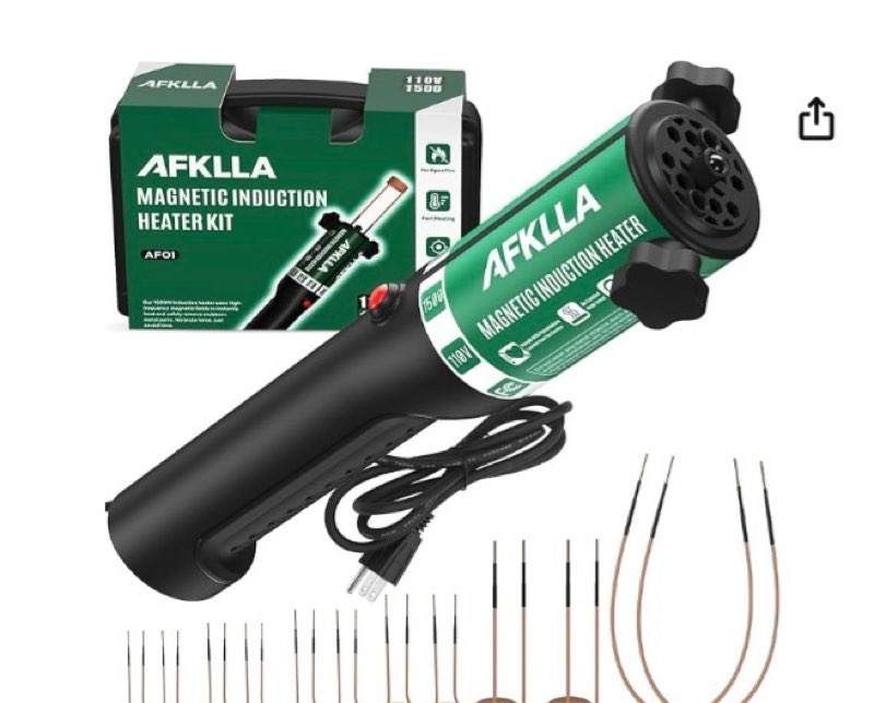 induction heater bolt removal, 1500w 110v magnetic heat induction tool with 12 coils, bolts heating 