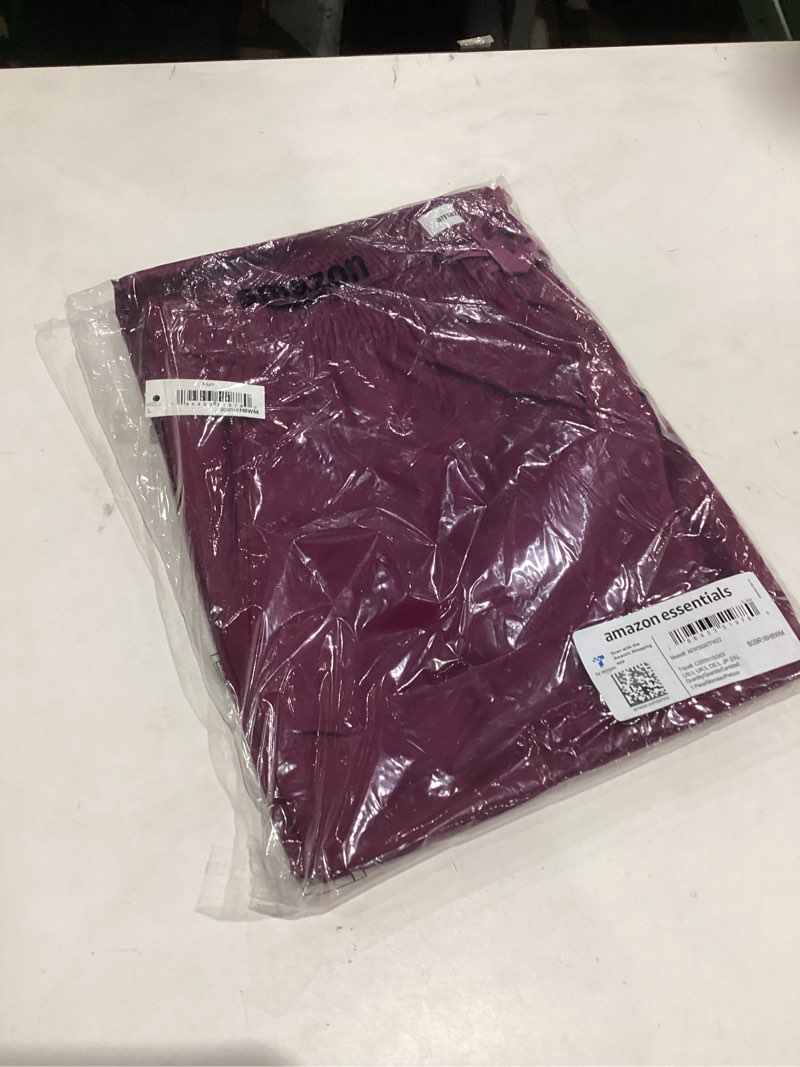 Condition photo showing New/Like New for Amazon Essentials Womens Quick-Dry Stretch Scrub Pants (Available in Plus Size) XX-Large Plum