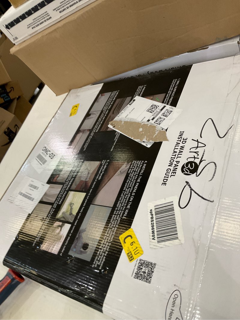 Condition photo showing Good Condition for Art3d PVC 3D Wall Panel, Decorative Wall Tile in White 12-Pack 19.7"x19.7"