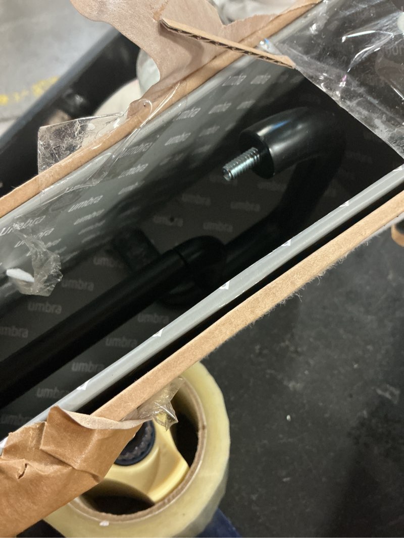 Condition photo showing As Is for umbra  twilight  blackout double rod double tringle occultante 30-84" (76-213 cm)