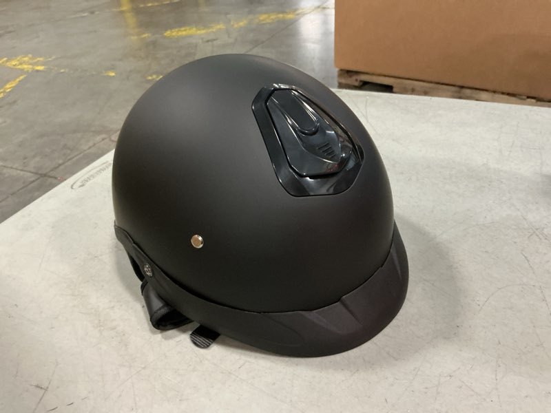 Condition photo showing New/Like New for mf08 half helmet sun visor retro open face motorcycle helmets | dot certifiedf,retro half face motorcycle helmet for adult men women withtop vent,adjustable knob design for cruiser scooter matte black small