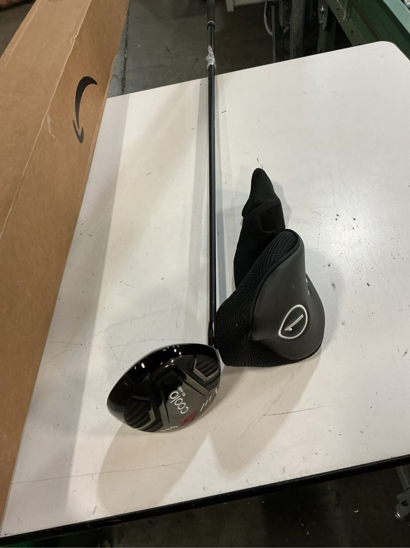 Condition photo showing Good Condition for coolo golf driver for beginner and average golfer, designed for forgiveness and ease to use, men&petite women, 10.5/12 degrees, right&left handed, 460cc. left graphite regular 10.5 degrees, black head