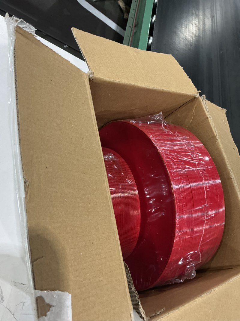 Condition photo showing Good Condition for pulote 100pcs red plastic plates disposable heavy duty - include 50 dinner / 50 dessert plates for party & christmas