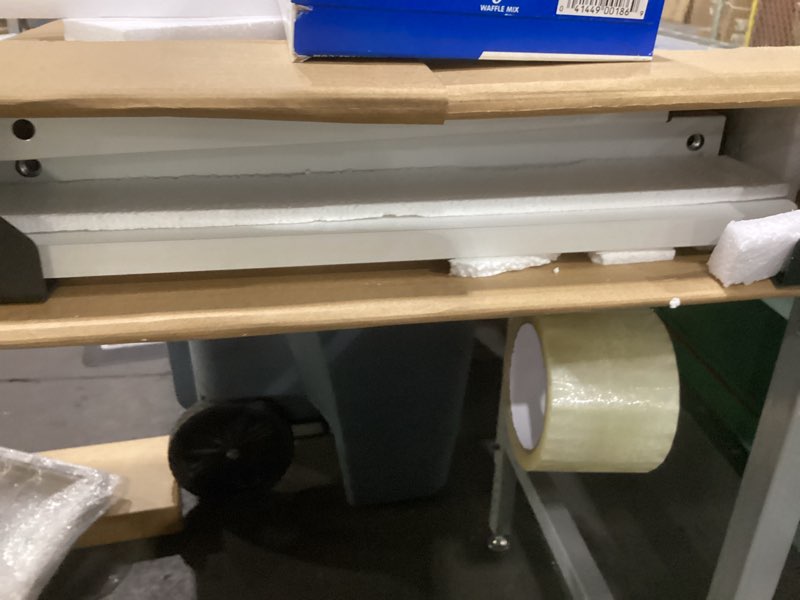 Condition photo showing Good Condition for Small Standing Desk Adjustable Height, Mobile Stand Up Desk with Wheels, 32 Inch Portable Rolling Desks Computer Office Workstations for Walking Pad Treadmill White