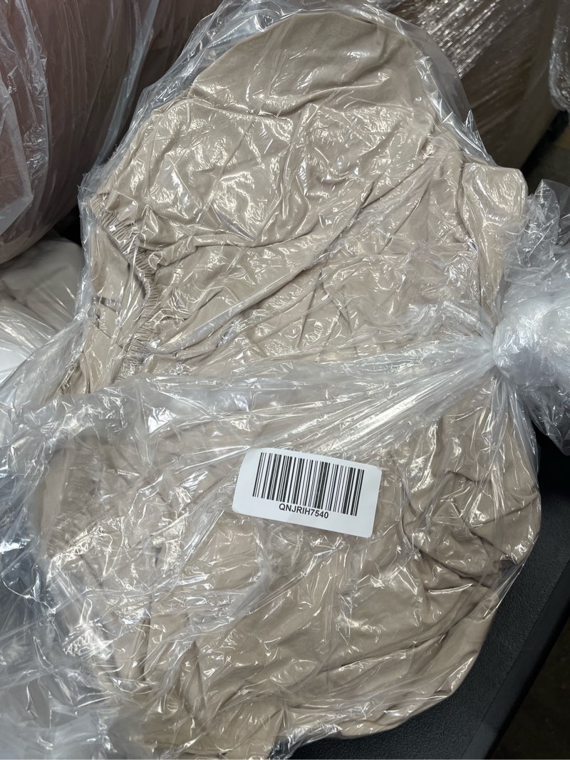 Condition photo showing Good Condition for classic organic percale fitted sheet set, king, toffee
