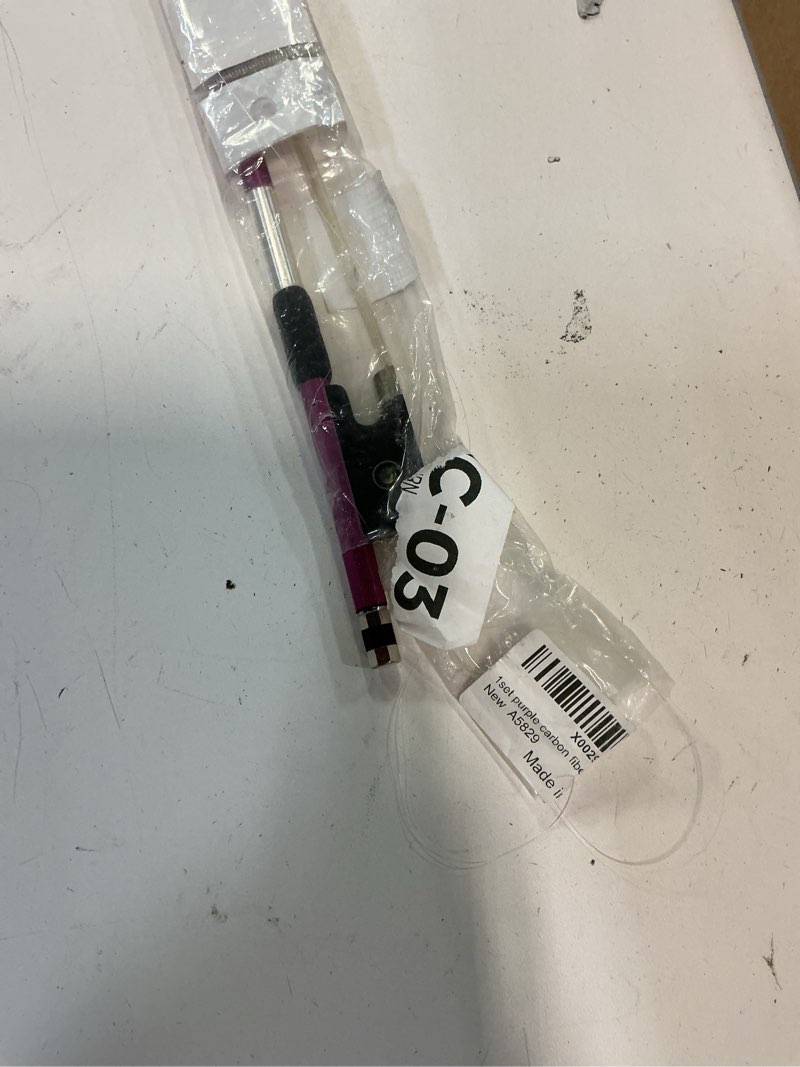 Condition photo showing As Is for Kmise Carbon Fiber Violin Bows: Lightweight Violin Bow 4/4, Anti-Deformation Full Size Fiddle Bow, Ultra-Stretchy Horse Hair, Gift for Professional, Beginner, Adults, Kids Violins Practice (Purple) 4/4 Purple