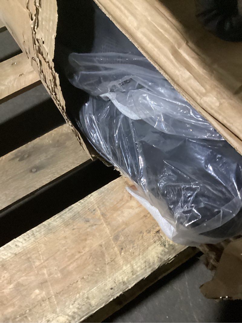 Condition photo showing As Is for COLAMY Office Ergonomic Desk High Back Executive Chair with Pop-Out Lumbar Support, Upgraded Casters, Adjustable Headrest, Flip-Up Arms, Leather Home with Thick Cushion for Comfort - Brown