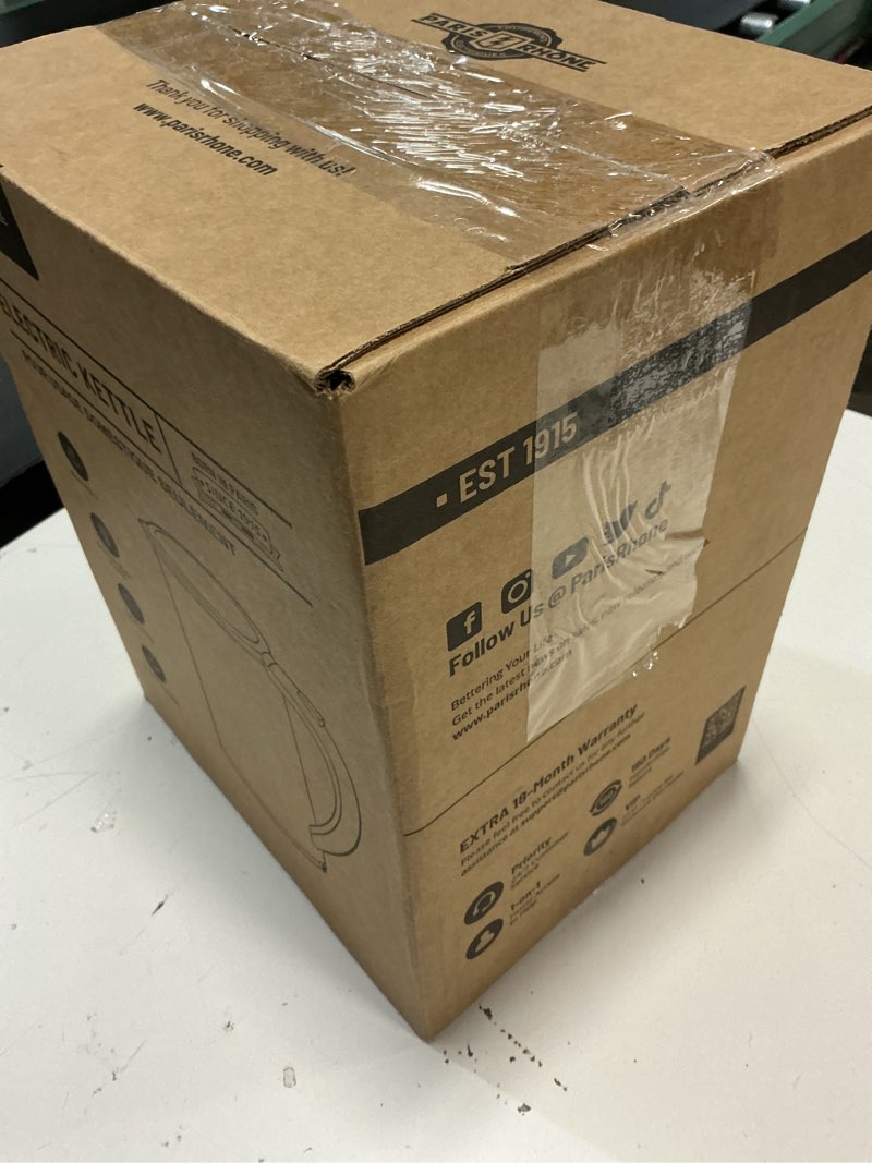 Condition photo showing New/Like New for electric tea kettle, 1.7l larger design temperature control electric kettle, 4h keep warm water boiler with 6 presets, led screen electric kettles for boiling water, boil-dry protection, bpa free ivory