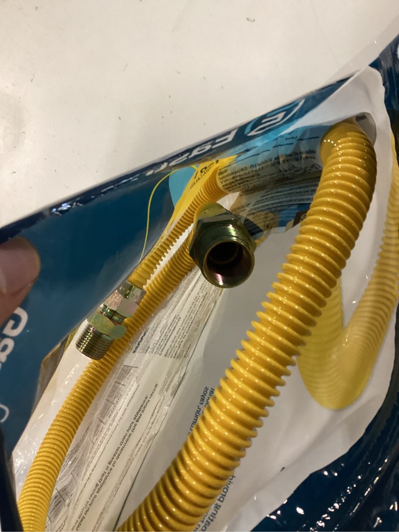Condition photo showing Good Condition for eastman 1/2 in. mip in. x 1/2 in. d mip 36 in. stainless steel gas appliance connector