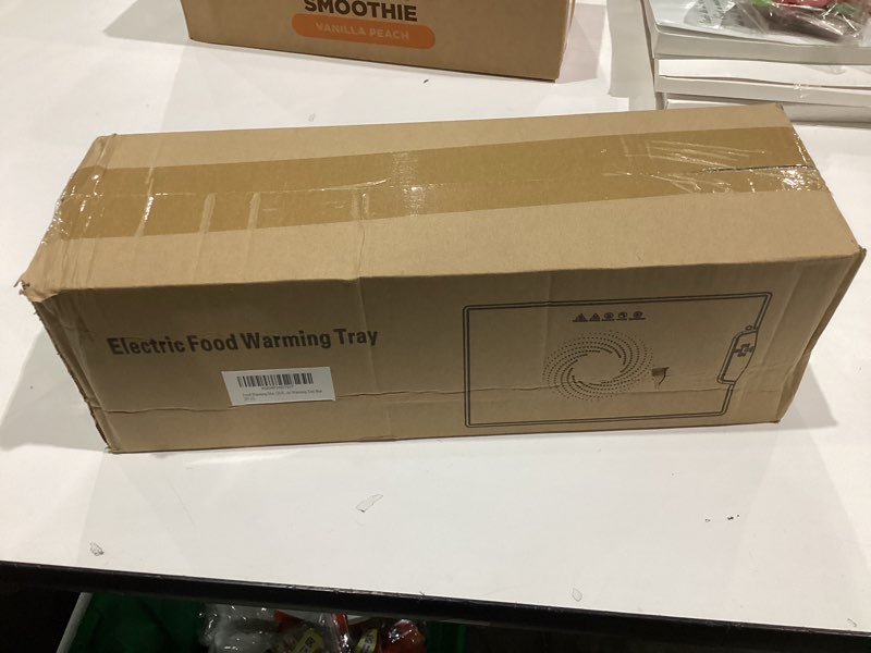 Condition photo showing New/Like New for Food Warming Mat – Fast Heating Electric Warming Tray with 7 Temp Settings, 11-Hour Timer & Auto Shut-Off, Foldable Silicone Mat with Child Lock, Portable Warming Pad for Buffets, Holidays – Blue Upgrade-blue