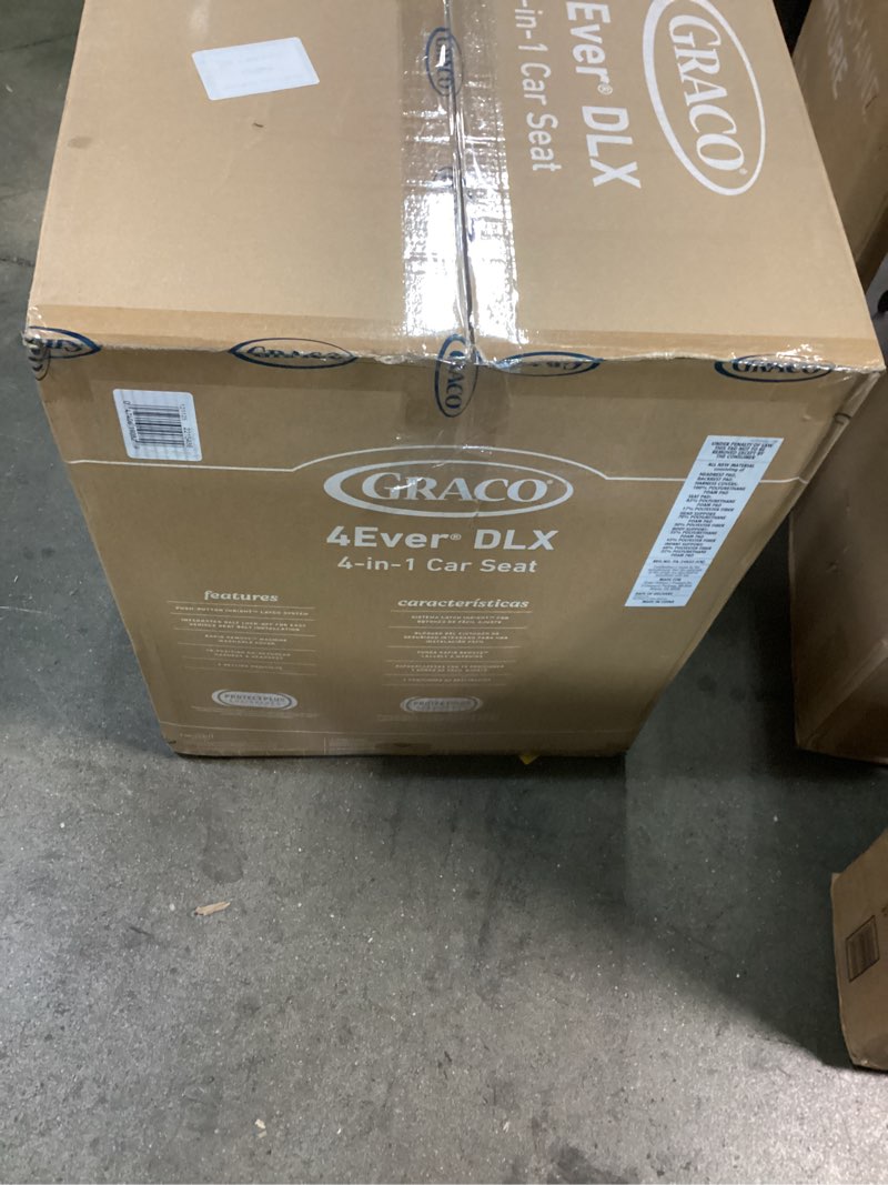 Condition photo showing New/Like New for graco 4ever dlx 4-in-1 baby car seat, infant to toddler car seat, 10 years of use, rear-facing, forward-facing, highback booster, and backless booster seat modes, comfortable and convenient, charlie