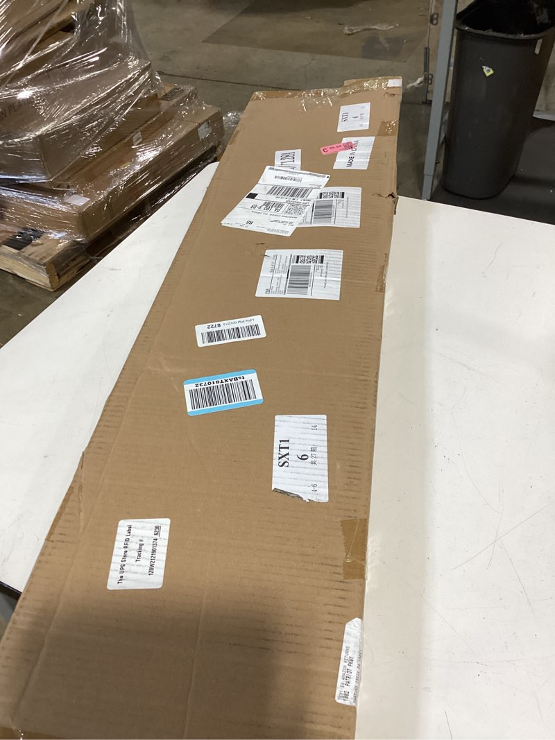 Condition photo showing Good Condition for sintuff adjustable cloth display stand 48-72 inches single garment rack metal costumer t shirt display for thrift shop vendors retail store(silver)