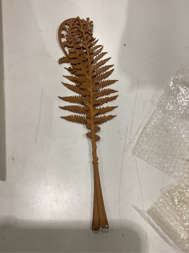 Condition photo showing New/Like New for metal flowers for outside,garden stakes decorative,flower bed decor plant stakes,garden statues outdoor clearance,metal yard art outdoor,plant decorations for pots 5 x fern