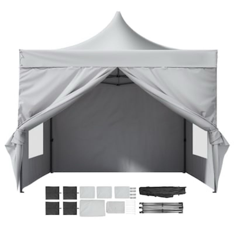 VEVOR Pop Up Canopy Tent Polyester 8 -Person Tent. Size unknown 