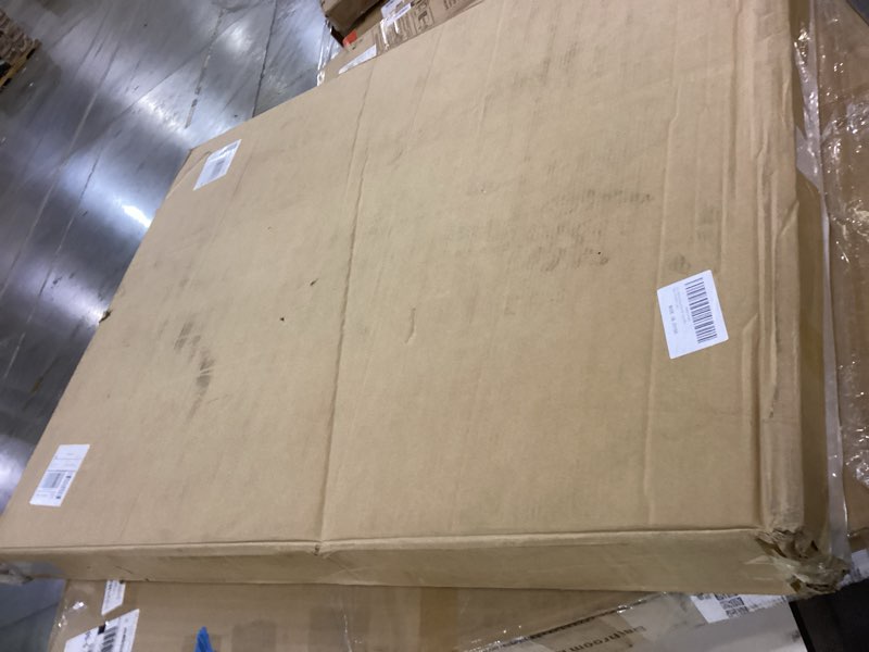 Condition photo showing As Is for Glass Coffee Table, Mid Century Modern Coffee Table, Coffee Table for Living Room Center Table Suitable for Bedroom Living Room Reception Office Tables (Wood/Brown, Large) Wood/Brown Large 45 * 32.3 * 16in