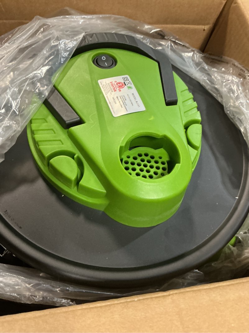 Condition photo showing As Is for vanpore ash vacuum cleaner 5.2 gallon with 1200w suction power&wheeled base, ash vacuum for pellet stoves, fireplaces, grill, wood stove, fire pits,green
