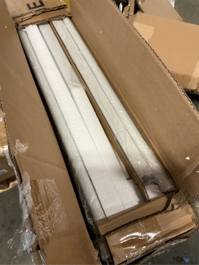 Condition photo showing New/Like New for VECELO Metal Loft Bed Twin Size, Heavy Duty Bedframe with Removable Ladder and Safety Guardrail, Space-Saving, Noise Free, No Box Spring Needed, White White Twin Loft Bed