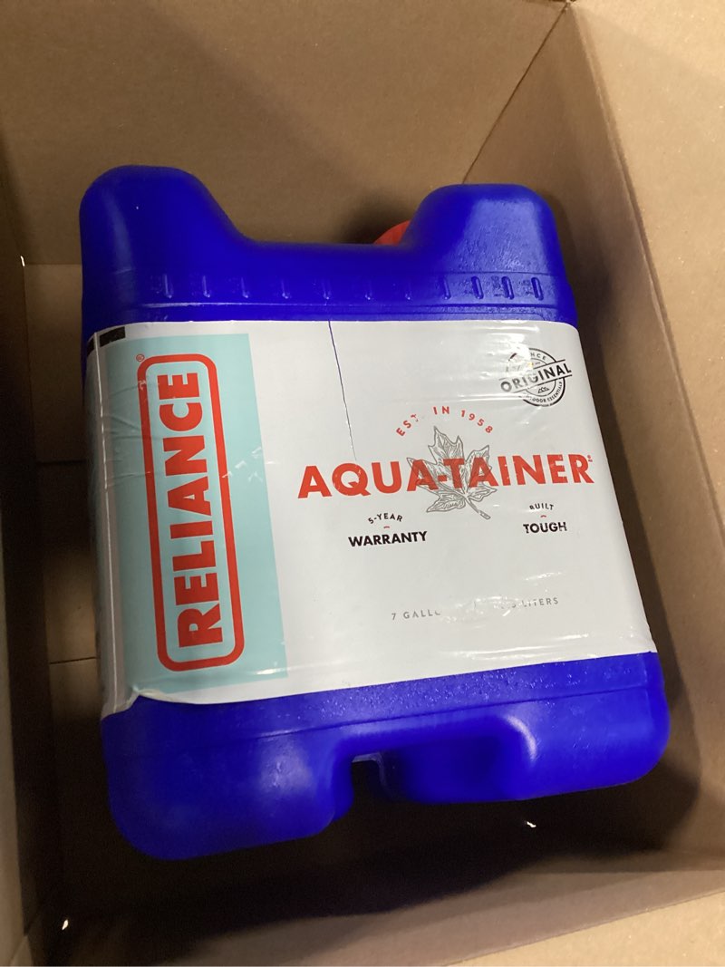Condition photo showing Good Condition for reliance products aqua-tainer 7 gallon rigid water container, blue , 11.3 inch x 11.0 inch x 15.3 inch