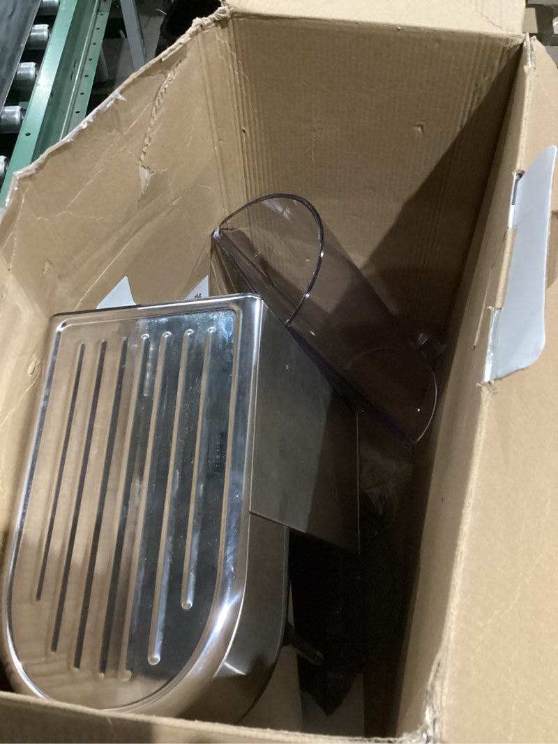 Condition photo showing As Is for breville bambino espresso machine bes450bss, brushed stainless steel