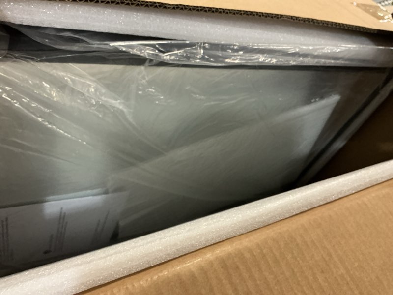 Condition photo showing Good Condition for buruis 14"x 24" framed medicine cabinet with mirror, recessed or wall mounted bathroom cabinet, adjustable tempered glass shelves, left/right open reversible, no assembly required, black 14 x 24 inch single door black