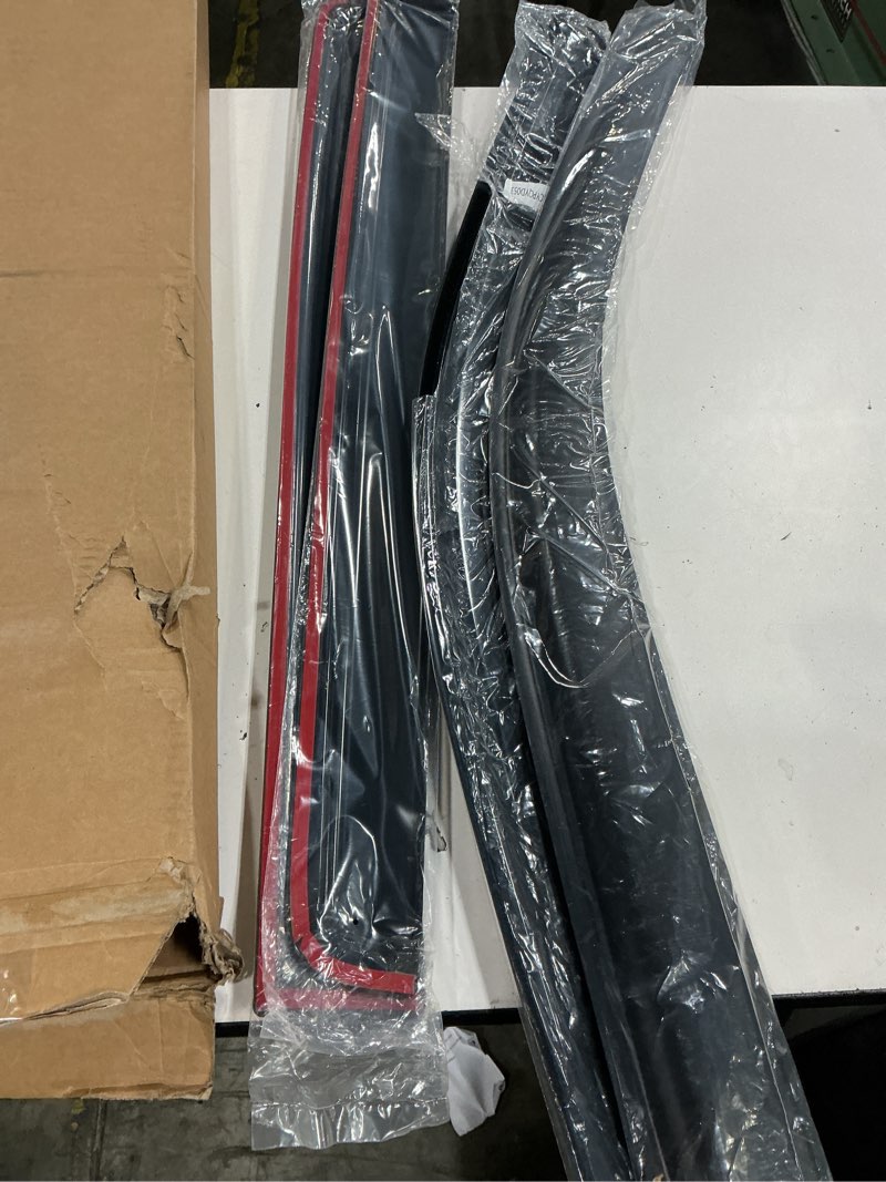 Condition photo showing New/Like New for canvcle window visors rain guards for chevrolet chevy silverado/gmc sierra 1500 crew cab 2019-2025 2026 accessories, outside-mount tape-on side window wind deflectors vent visors shades rainproof chevy silverado/gmc sierra 1500 2019-present