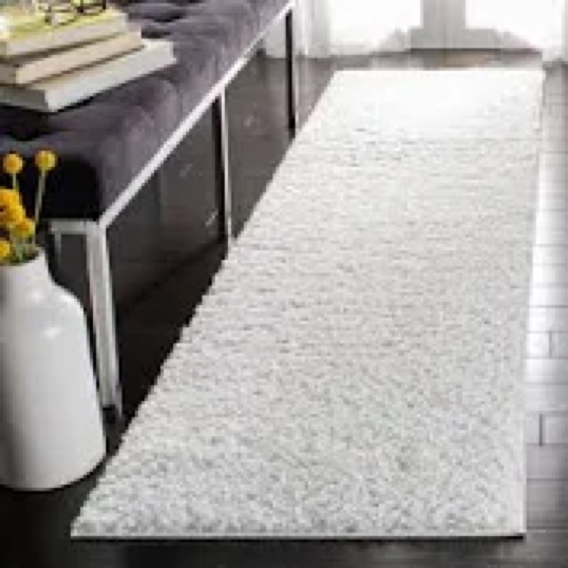 ophanie 2x10 runner rug for hallway, upgrade non-slip fluffy soft bedside rugs, bedroom living room 
