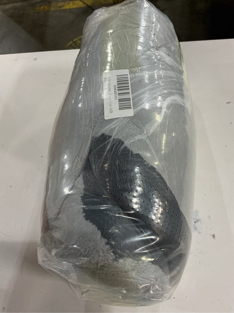 Condition photo showing New/Like New for shinhye dog bed for small dogs & cats, washable calming round pet bed with non-slip bottom, soft indoor puppy bed(lx-grey-23x23) m(23x23x6) grey-lx