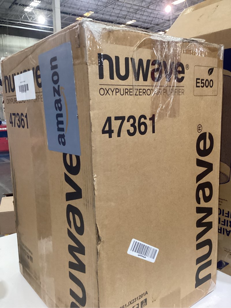 Condition photo showing As Is for oxypure zero air purifier