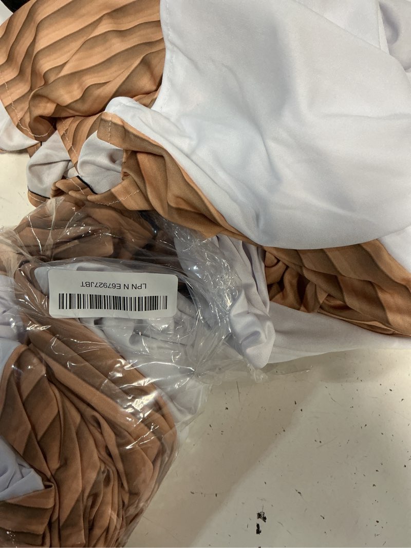 Condition photo showing Good Condition for konpon brown ripples arched frame fabric cover for birthday partied double-sided stretchy chiara backdrops arched wall stands covers arch backdrop cover 4x7ft