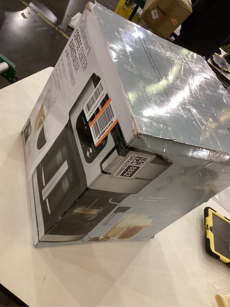 Condition photo showing As Is for Cuisinart Coffee Center Barista Bar 4-in-1 Coffee Maker, Single-Serve Pods Compatible, Coffeemaker, Three Brewing Sizes, SS-4N1NAS, Black