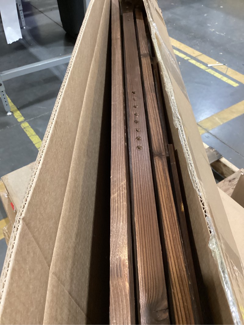 Wooden garden fence