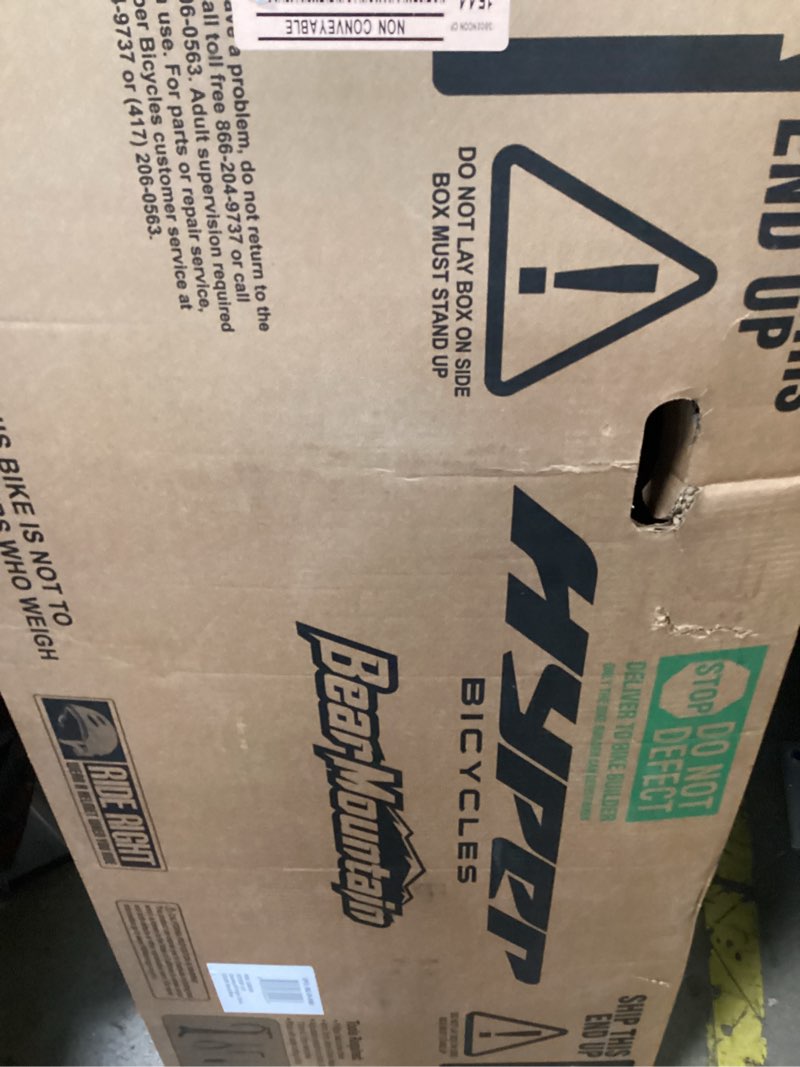 Condition photo showing New/Like New for black blue hyper 20 inch bike