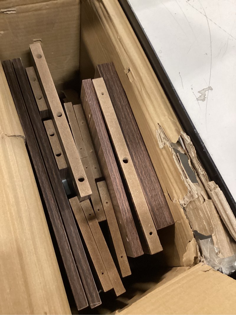 Condition photo showing Good Condition for Shoe Cabinet Storage,Modern Freestanding Organizer with 2 Flip Drawers,Narrow Shoe Rack Cabinet for Entryway,Walnut 2-Drawers Walnut