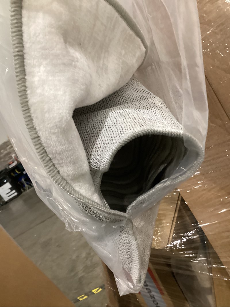 Condition photo showing item condition for YIHOUSE Modern Washable 8'x10' Area Rug for Living Room Bedroom - Large Abstract Black and White Rug Non-Slip Ultra-Thin Home Decor,Warping,8x10ft Warping 8' x 10' (Rectangular)