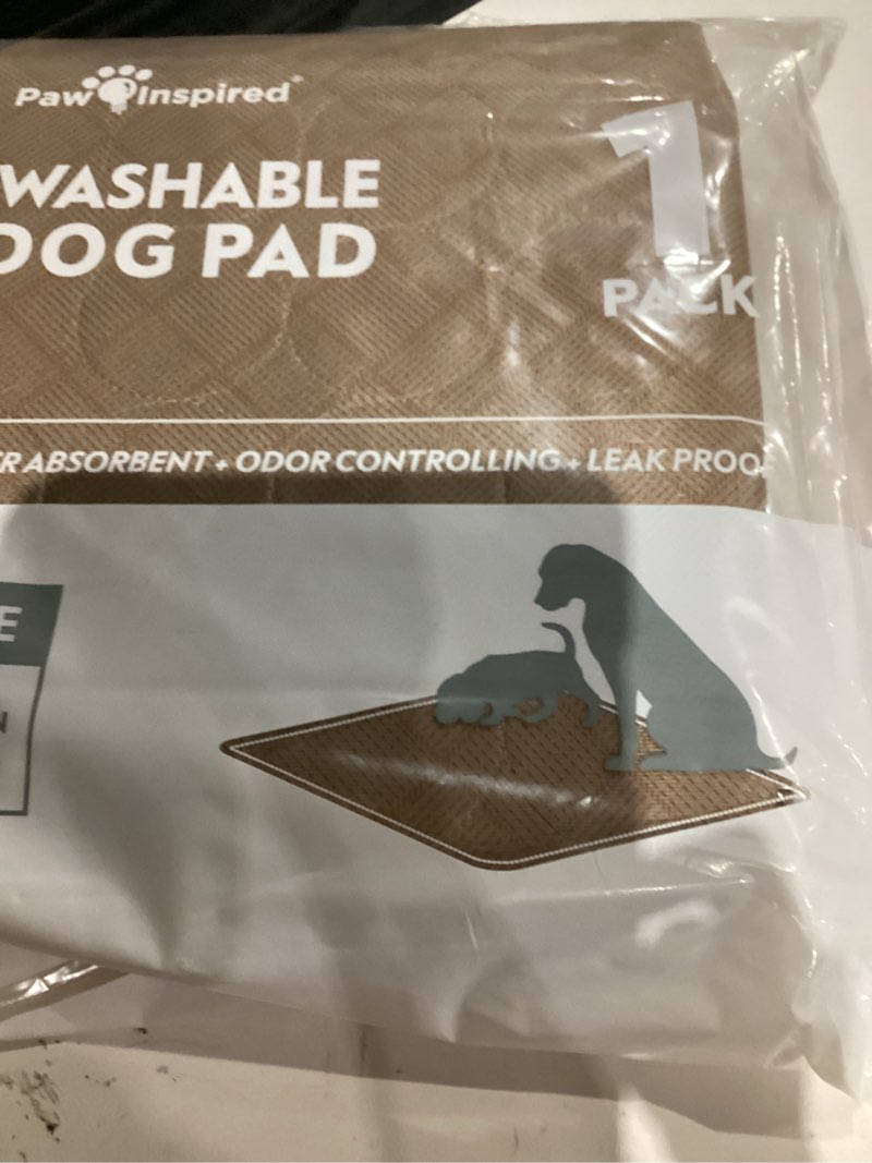Condition photo showing Good Condition for Paw Inspired Washable Pee Pad for Dogs | Leakproof, Non-Slip Reusable Puppy Pad for Potty Training, Whelping, Waterproof Mat (72x72 Size, Pack of 1) 72x72" (1 pack)