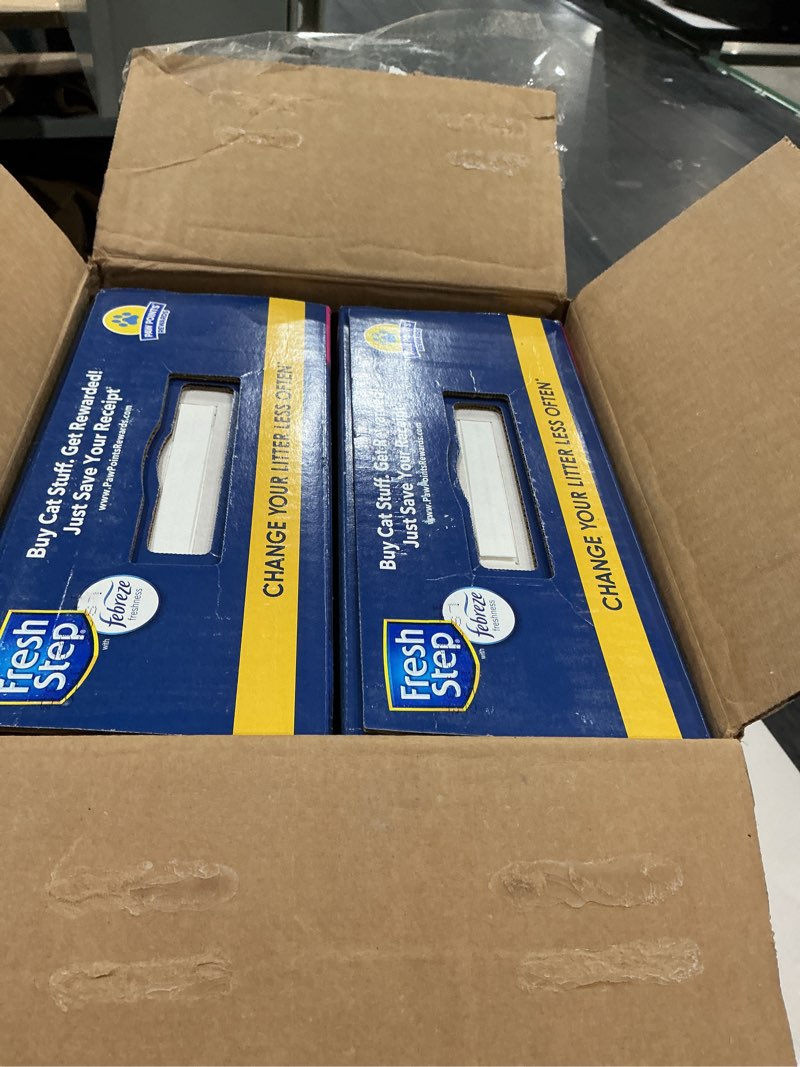 Condition photo showing Good Condition for fresh step ever fresh advanced multi cat clumping litter with febreze freshness, 16 lb each, pack of 2 (package may vary) febreze clean scent