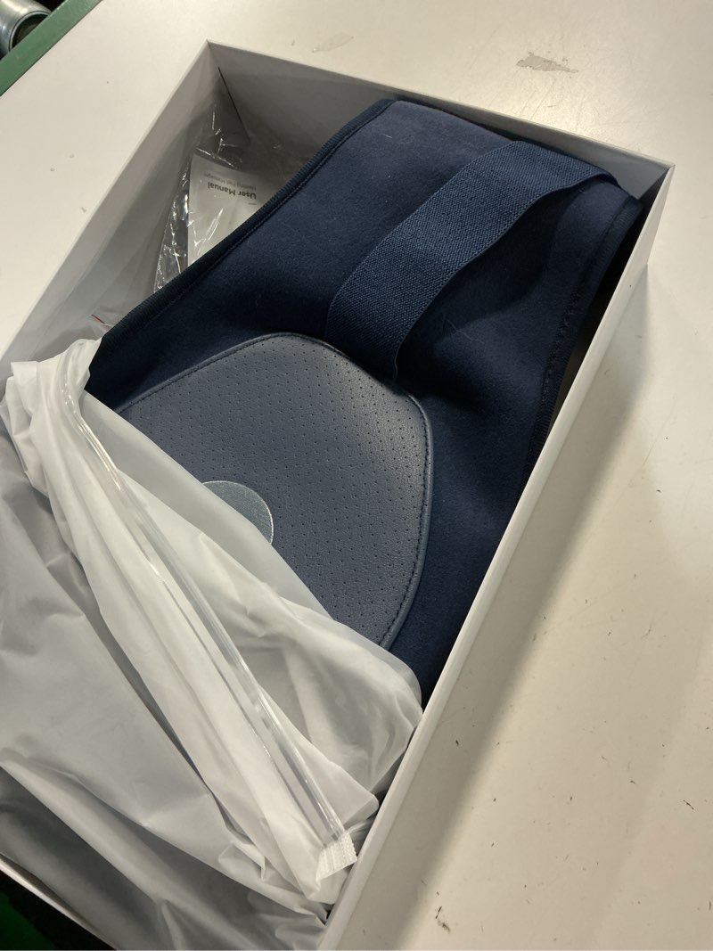 Condition photo showing Good Condition for Portable Heating Pad for Back, Cordless Wearable Heat Belt with Massager for Lower Back Pain Relief, Battery Powered 8000 mAh Rechargeable, MAXwarm® 3.0, Gift for Women Men 90-310 lbs A-blue