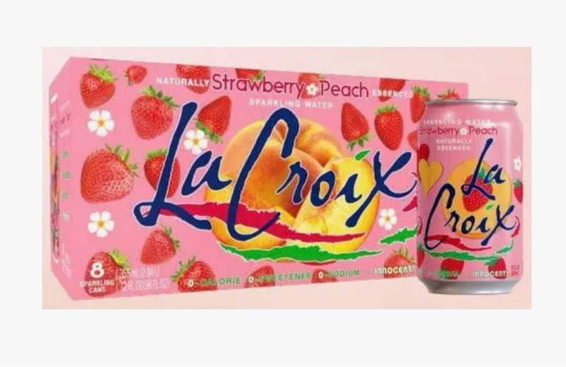 LaCroix Sparkling Water Strawberry Peach