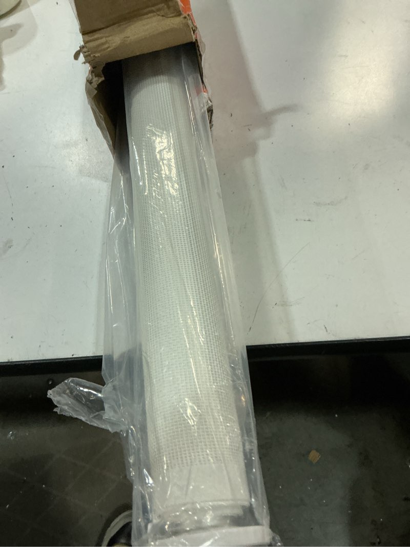 Condition photo showing Good Condition for 42 inch extra tall retractable baby gates with reinforced strips 55 inch wide outdoor retractable dog gate no sag extra tall baby gate for doorway anti-scratch mesh gates for kids or pets, white white 42" tall x 55" wide? with reinforced bar ?